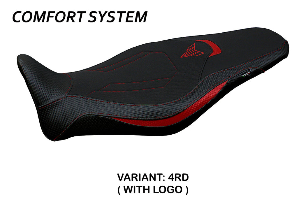 Yamaha MT 09 FZ09 2021-2024 Seat Cover Tappezzeria Italia Comfort in Red and Black