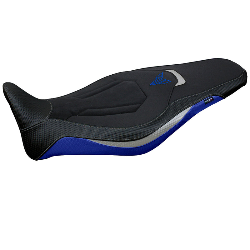 Yamaha MT 09 FZ09 2021-2024 Seat Cover Tappezzeria Italia Ultragrip in Blue, Silver and Black