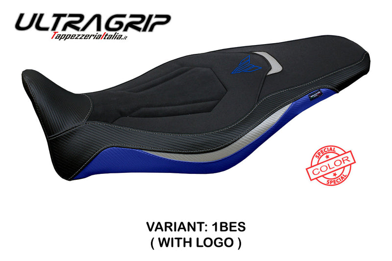 Yamaha MT 09 FZ09 2021-2024 Seat Cover Tappezzeria Italia Ultragrip in Blue, Silver and Black