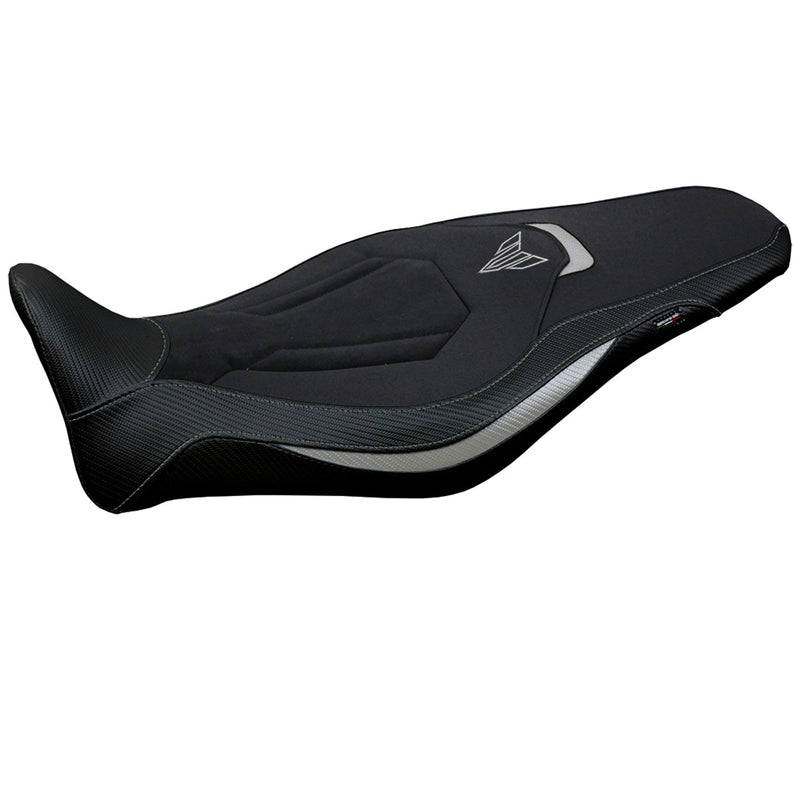 Yamaha MT 09 FZ09 2021-2024 Seat Cover Tappezzeria Italia Ultragrip in Silver and Black