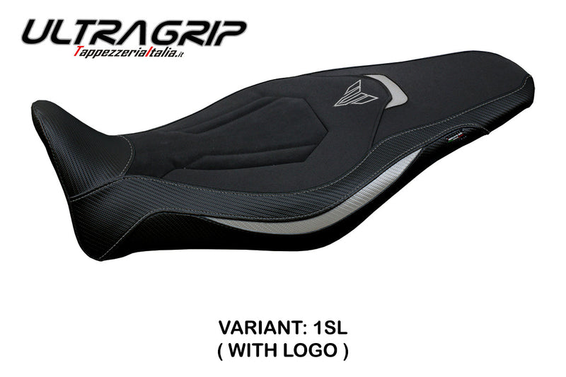 Yamaha MT 09 FZ09 2021-2024 Seat Cover Tappezzeria Italia Ultragrip in Silver and Black