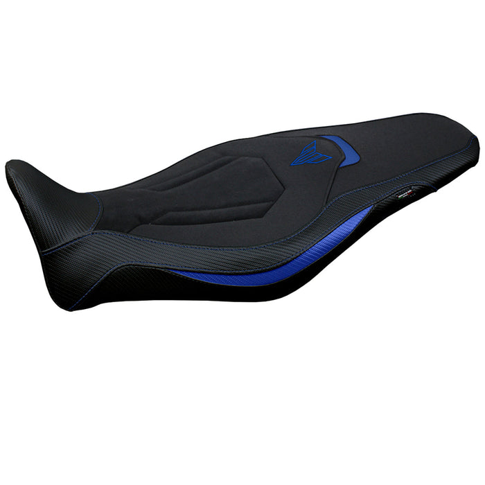Yamaha MT 09 FZ09 2021-2024 Seat Cover Tappezzeria Italia Ultragrip in Blue and Black