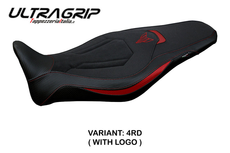 Yamaha MT 09 FZ09 2021-2024 Seat Cover Tappezzeria Italia Ultragrip in Red and Black