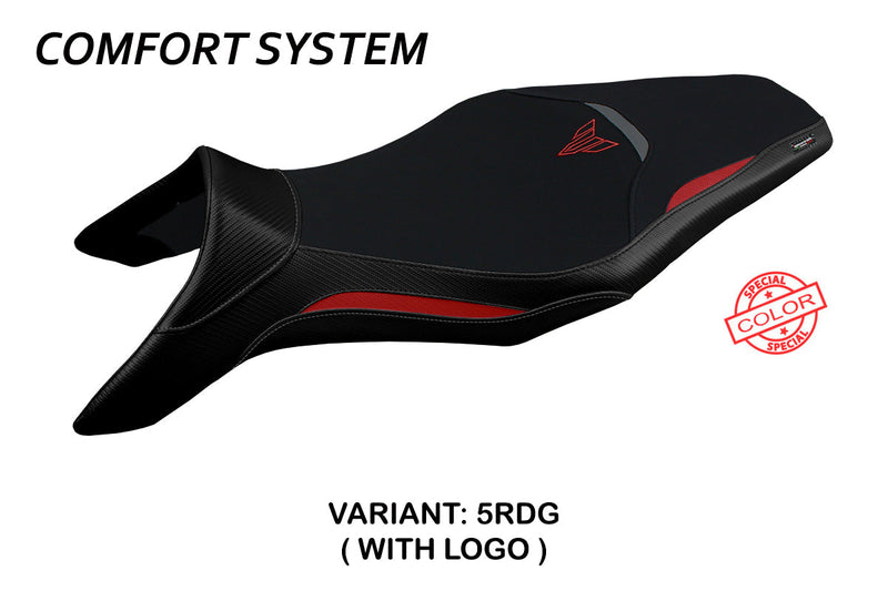 Yamaha MT 09 FZ09 2013-2020 Seat Cover Tappezzeria Italia Comfort in Red and Grey