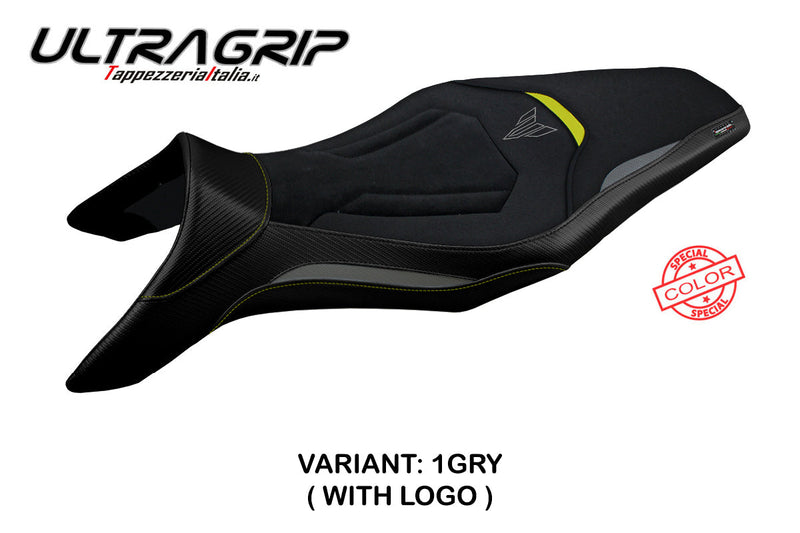 Yamaha MT 09 FZ09 2013-2020 Seat Cover Tappezzeria Italia Ultragrip in Grey and Yellow