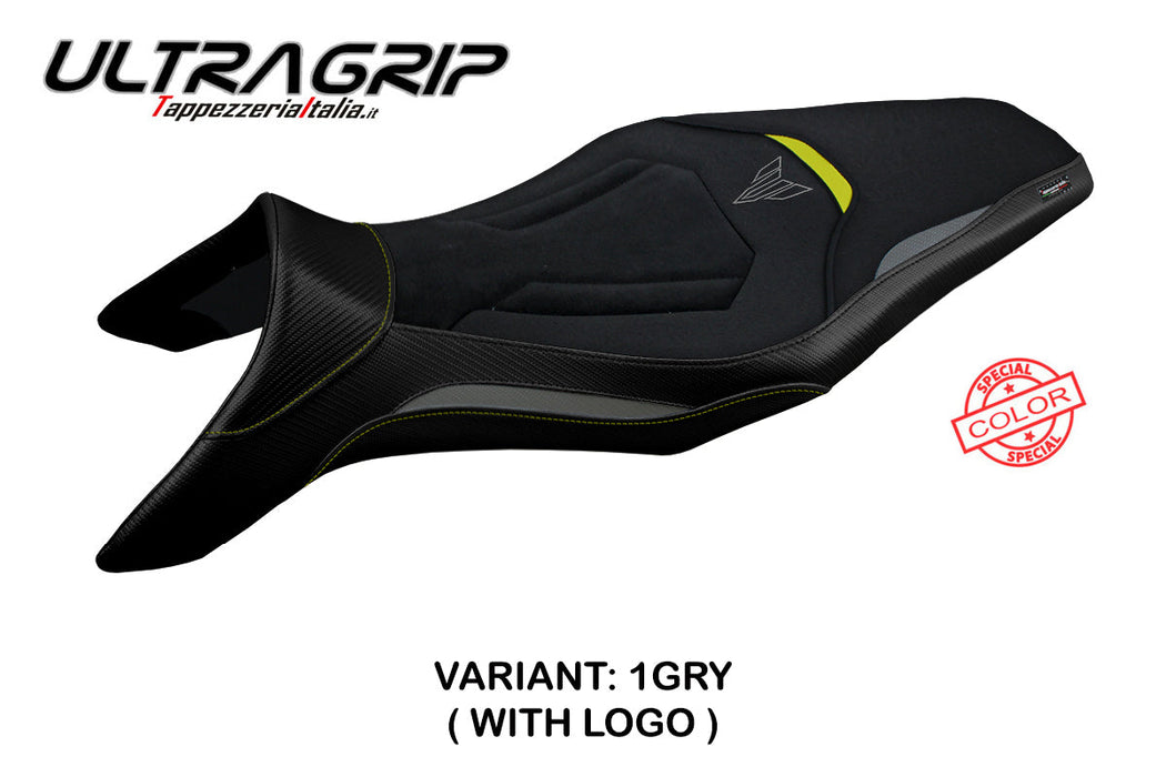 Yamaha MT 09 FZ09 2013-2020 Seat Cover Tappezzeria Italia Ultragrip in Grey and Yellow
