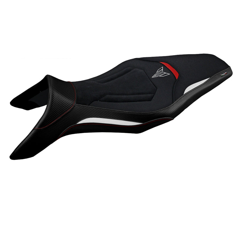 Yamaha MT 09 FZ09 2013-2020 Seat Cover Tappezzeria Italia Ultragrip in White and Red