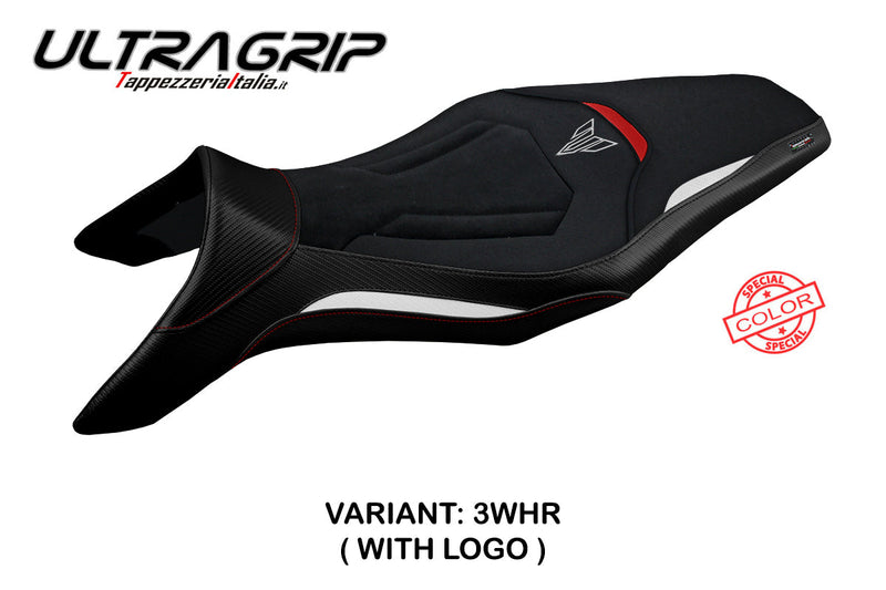 Yamaha MT 09 FZ09 2013-2020 Seat Cover Tappezzeria Italia Ultragrip in White and Red