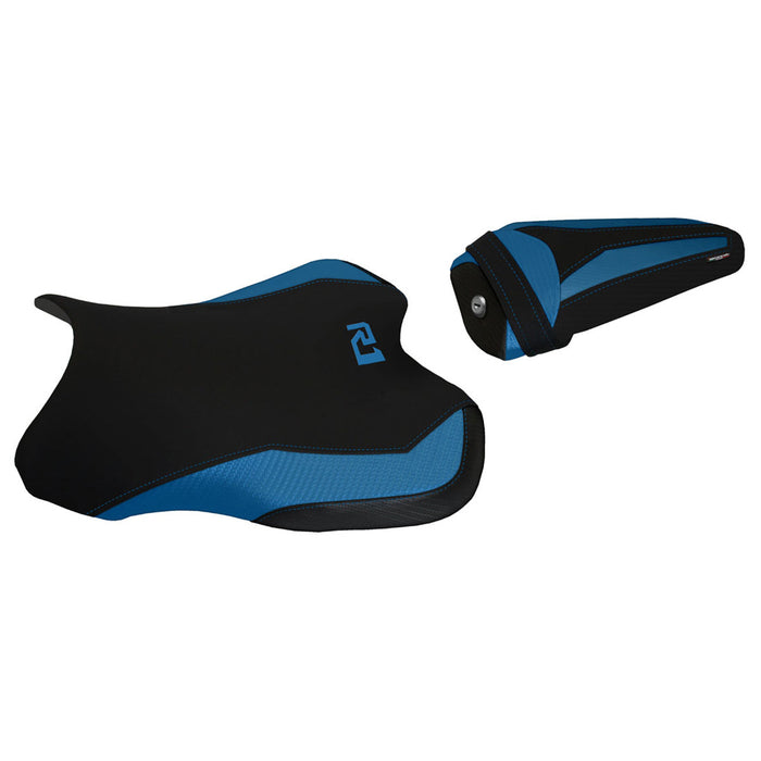 Yamaha YZF R1 2015-2024 Seat Cover Tappezzeria Italia in Blue and Black