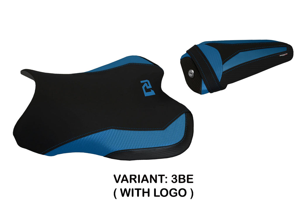 Yamaha YZF R1 2015-2024 Seat Cover Tappezzeria Italia in Blue and Black