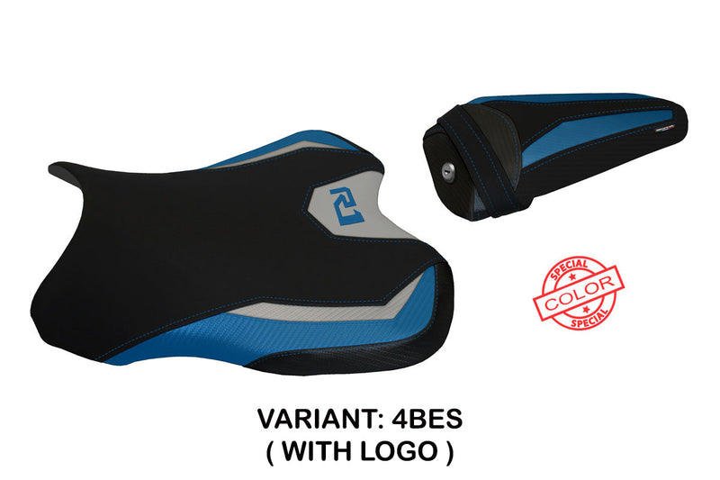 Yamaha YZF R1 2015-2024 Seat Cover Tappezzeria Italia in Blue and Silver
