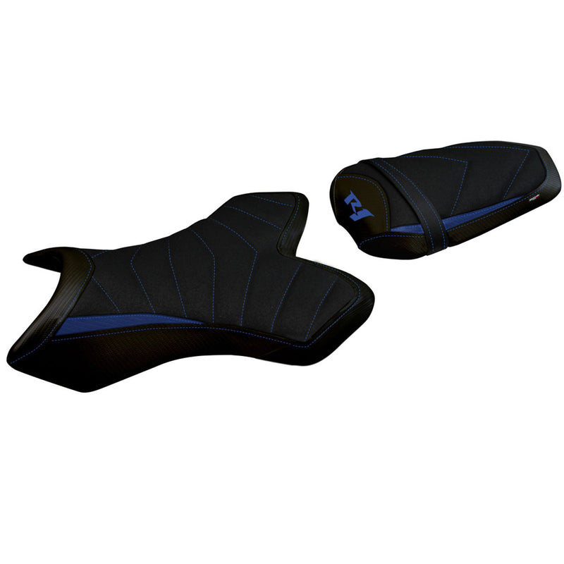 Yamaha YZF R1 2004-2006 Seat Cover Tappezzeria Italia Ultragrip in Blue and Black