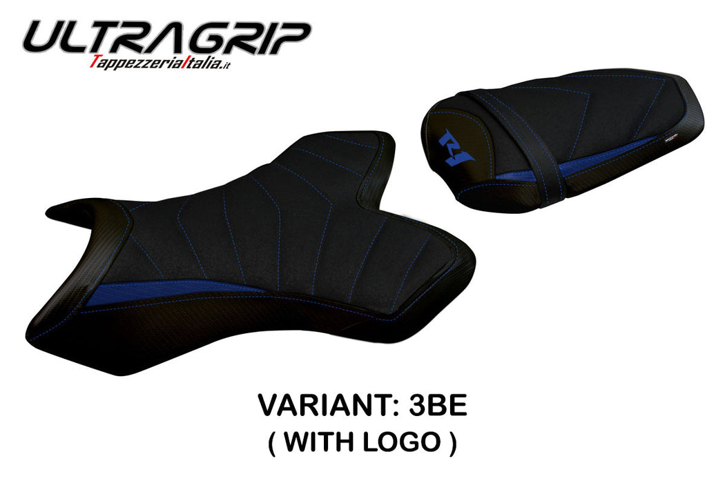 Yamaha YZF R1 2004-2006 Seat Cover Tappezzeria Italia Ultragrip in Blue and Black