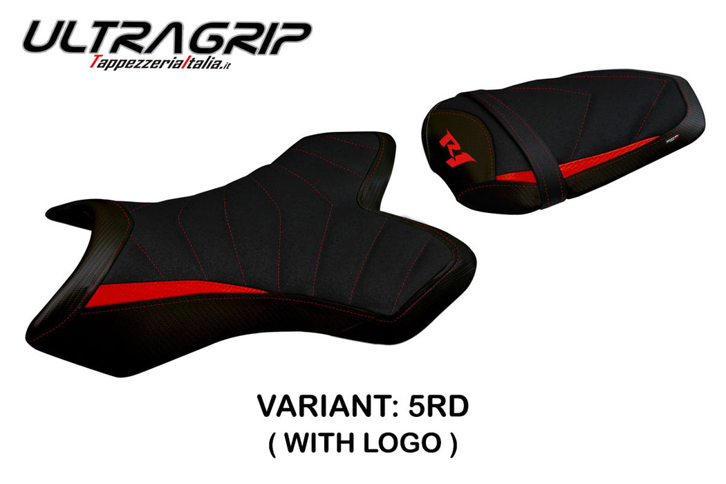 Yamaha YZF R1 2004-2006 Seat Cover Tappezzeria Italia Ultragrip in Red and Black