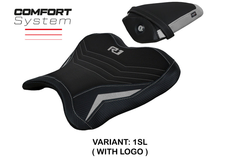 Yamaha YZF R1 2015-2024 Seat Cover Tappezzeria Italia Comfort in Silver