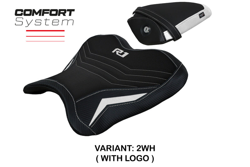 Yamaha YZF R1 2015-2024 Seat Cover Tappezzeria Italia Comfort in White
