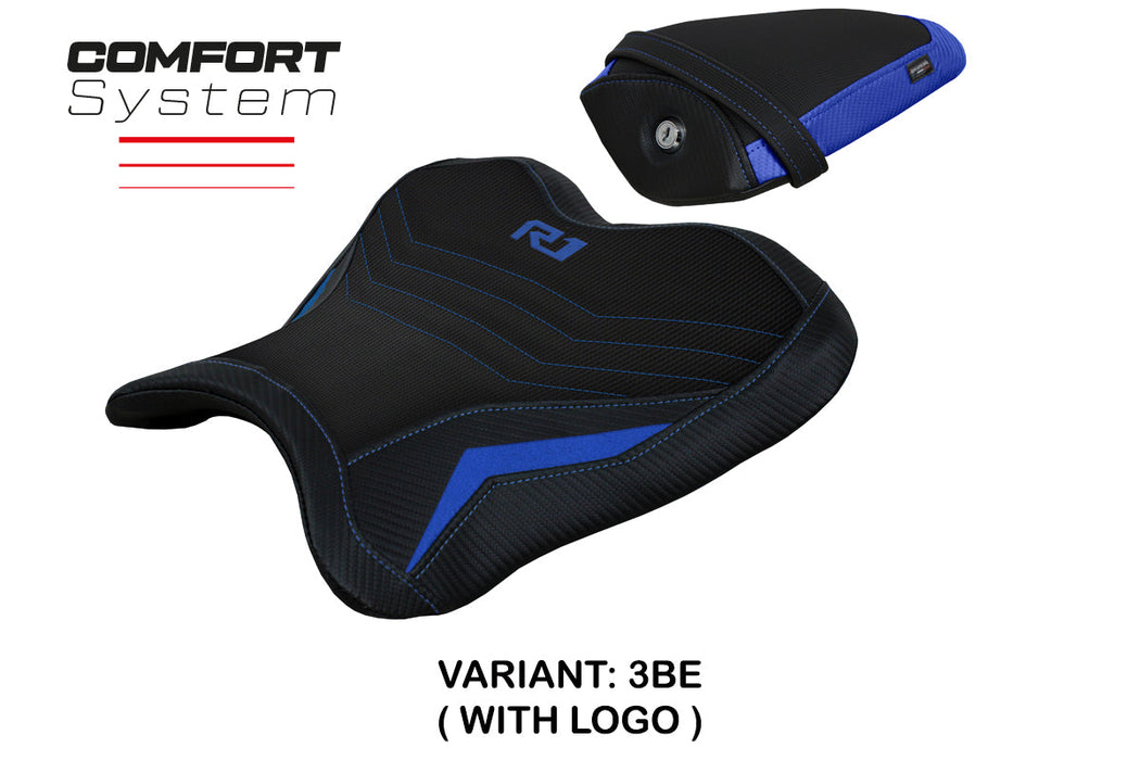 Yamaha YZF R1 2015-2024 Seat Cover Tappezzeria Italia Comfort in Blue