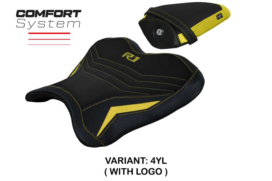 Yamaha YZF R1 2015-2024 Seat Cover Tappezzeria Italia Comfort in Yellow
