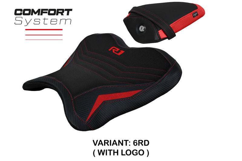 Yamaha YZF R1 2015-2024 Seat Cover Tappezzeria Italia Comfort in Red