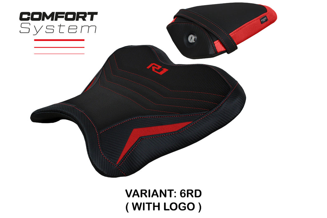 Yamaha YZF R1 2015-2024 Seat Cover Tappezzeria Italia Comfort in Red