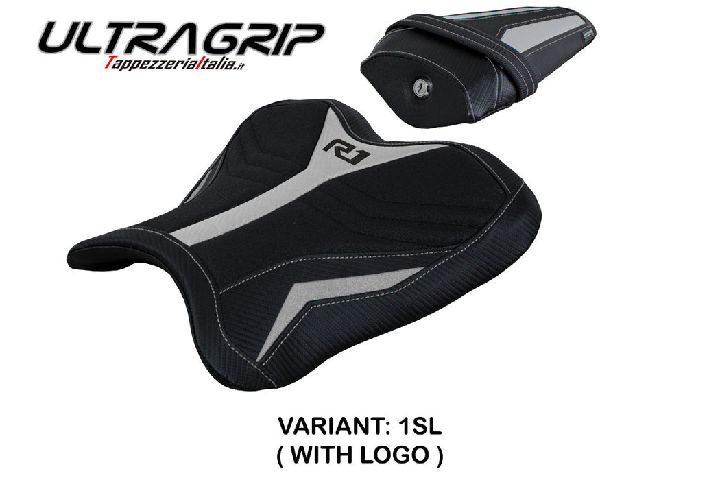 Yamaha YZF R1 2015-2024 Seat Cover Tappezzeria Italia Ultragrip in Silver