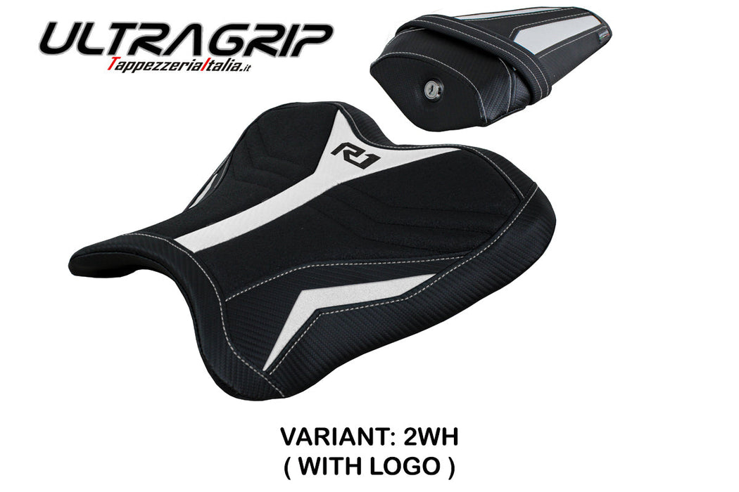 Yamaha YZF R1 2015-2024 Seat Cover Tappezzeria Italia Ultragrip in White