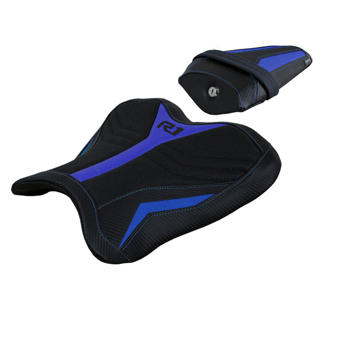 Yamaha YZF R1 2015-2024 Seat Cover Tappezzeria Italia ini Ultragrip Blue