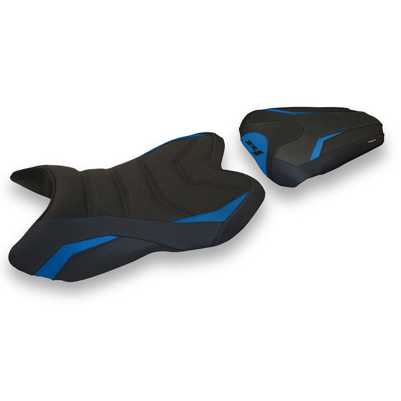 Yamaha YZF R1 2007-2008 Seat Cover Tappezzeria Italia Ultragrip in Blue and Black