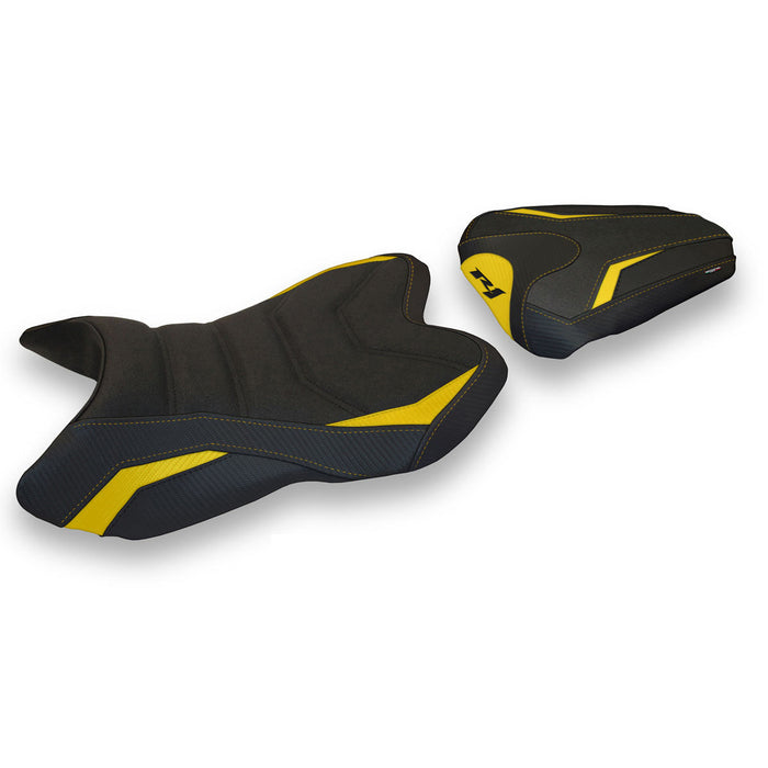 Yamaha YZF R1 2007-2008 Seat Cover Tappezzeria Italia Ultragrip in Yellow and Black