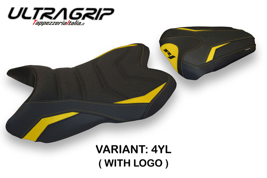 Yamaha YZF R1 2007-2008 Seat Cover Tappezzeria Italia Ultragrip in Yellow and Black