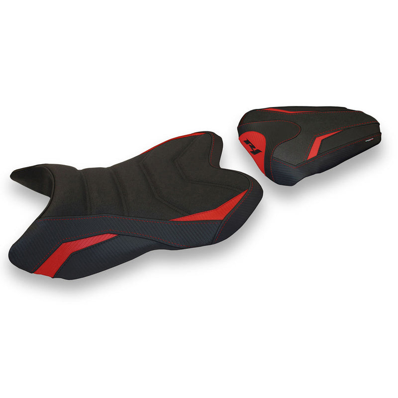 Yamaha YZF R1 2007-2008 Seat Cover Tappezzeria Italia Ultragrip in Red and Black