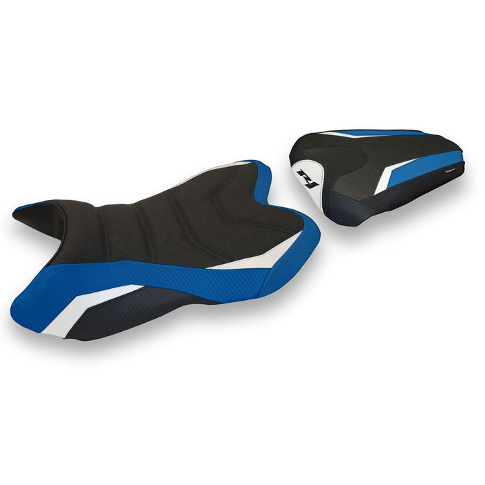 Yamaha YZF R1 2007-2008 Seat Cover Tappezzeria Italia Ultragrip in Blue, White and Black SE