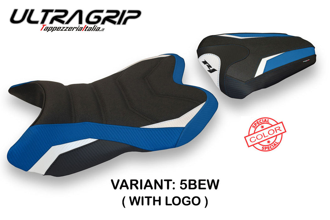 Yamaha YZF R1 2007-2008 Seat Cover Tappezzeria Italia Ultragrip in Blue, White and Black SE