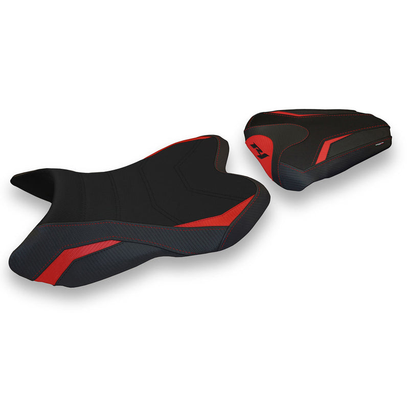 Yamaha YZF R1 2007-2008 Seat Cover Tappezzeria Italia in Red and Black