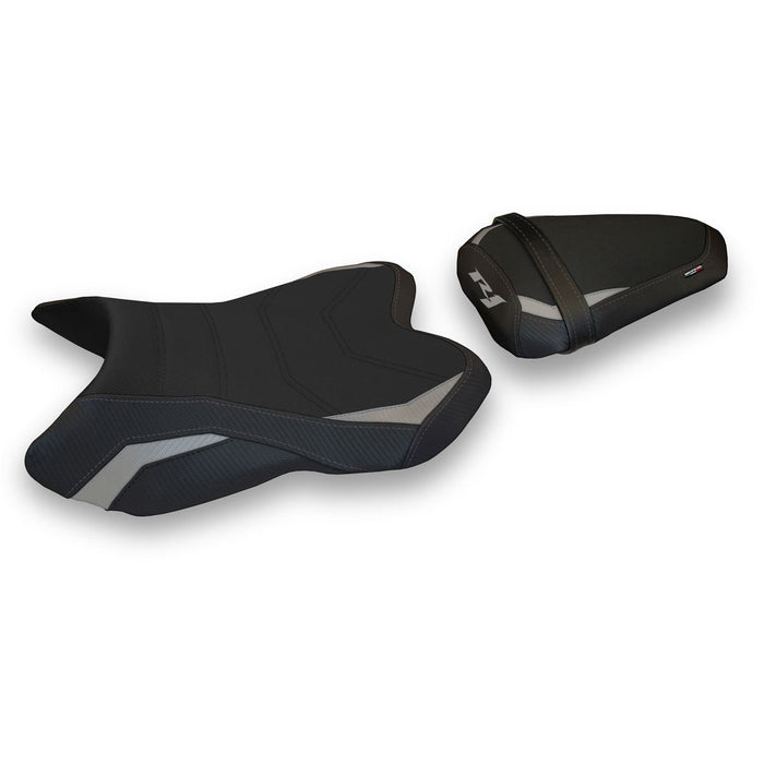 Yamaha YZF R1 2007-2008 Seat Cover Tappezzeria Italia Comfort in Silver and Black