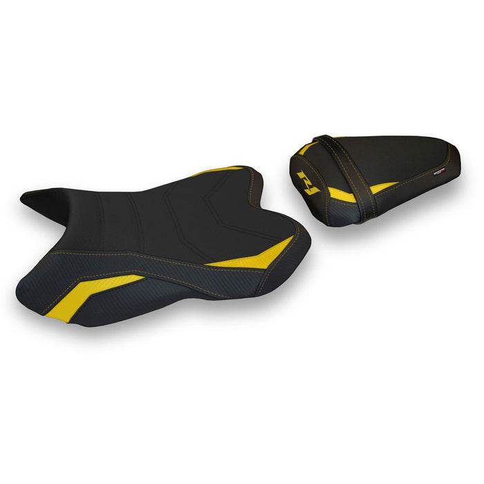 Yamaha YZF R1 2007-2008 Seat Cover Tappezzeria Italia Comfort in Yellow and Black