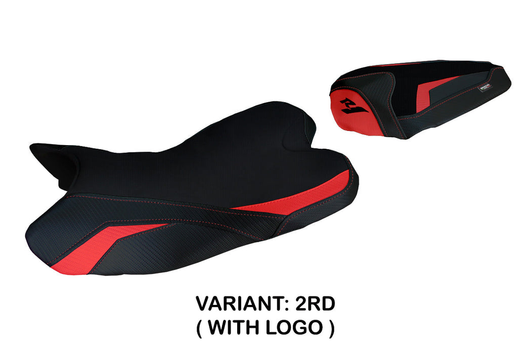 Yamaha YZF R1 2009-2014 Seat Cover Tappezzeria Italia in Red and Black