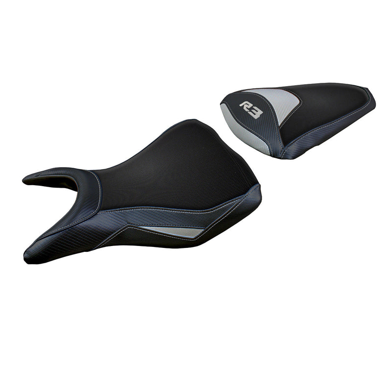 Yamaha YZF R3 2015-2024 Seat Cover Tappezzeria Italia in Silver
