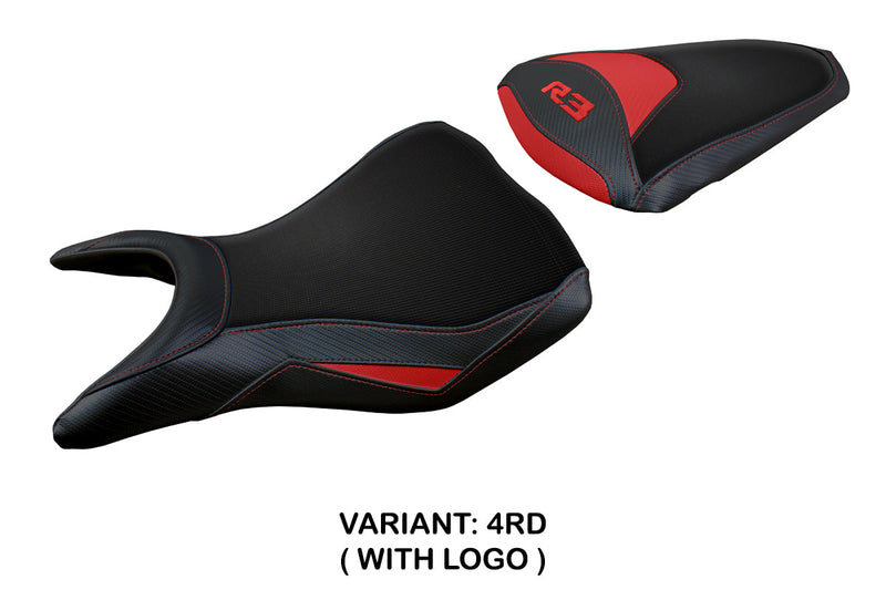 Yamaha YZF R3 2015-2024 Seat Cover Tappezzeria Italia in Red