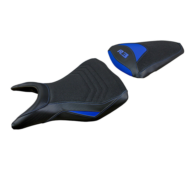 Yamaha YZF R3 2015-2024 Seat Cover Tappezzeria Italia Ultragrip in Blue
