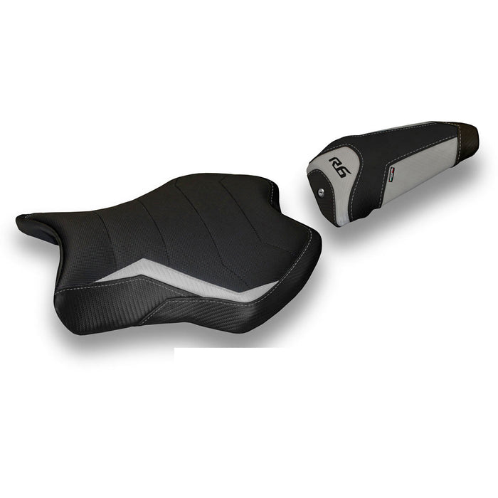 Yamaha YZF R6 2017-2024 Seat Cover Tappezzeria Italia Comfort in Silver
