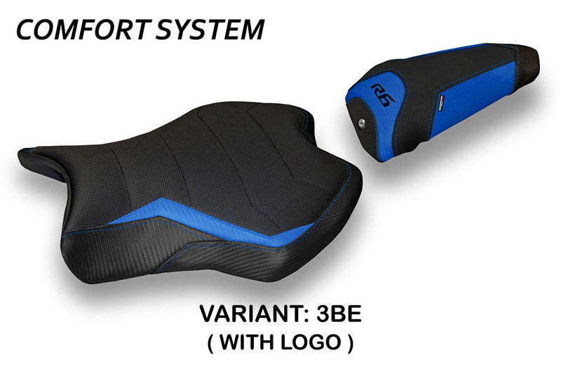 Yamaha YZF R6 2017-2024 Seat Cover Tappezzeria Italia Comfort in Blue