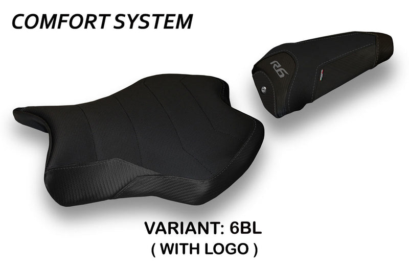Yamaha YZF R6 2017-2024 Seat Cover Tappezzeria Italia Comfort in Black