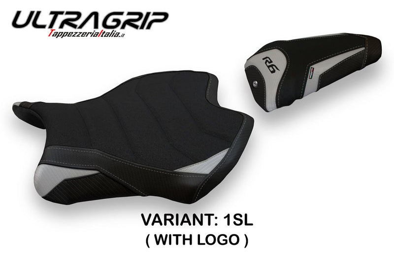 Yamaha YZF R6 2017-2024 Seat Cover Tappezzeria Italia Ultragrip in Silver