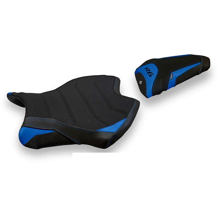 Yamaha YZF R6 2017-2024 Seat Cover Tappezzeria Italia Ultragrip in Blue