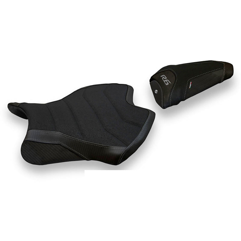 Yamaha YZF R6 2017-2024 Seat Cover Tappezzeria Italia Ultragrip in Black