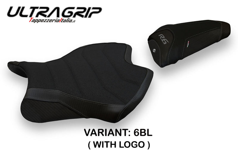 Yamaha YZF R6 2017-2024 Seat Cover Tappezzeria Italia Ultragrip in Black