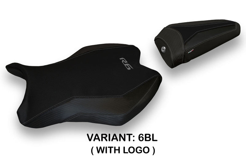Yamaha YZF R6 2017-2024 Seat Cover Tappezzeria Italia in Black