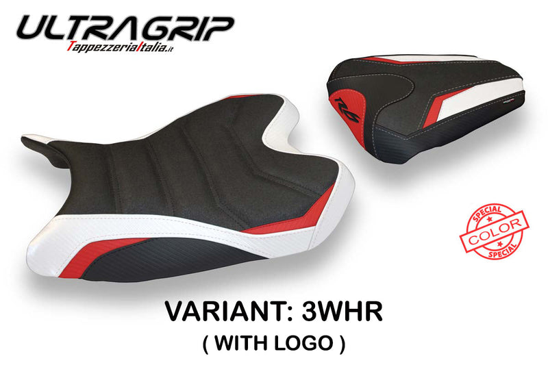 Yamaha YZF R6 2008-2016 Seat Cover Tappezzeria Italia Ultragrip in White and Red SE