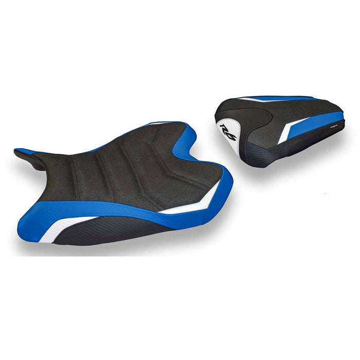 Yamaha YZF R6 2008-2016 Seat Cover Tappezzeria Italia Ultragrip in Blue and White SE